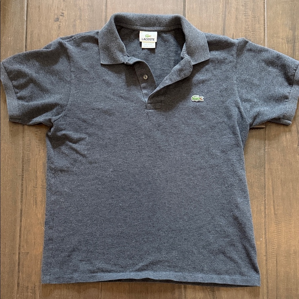 Lacoste Men's Charcoal Polo Shirt